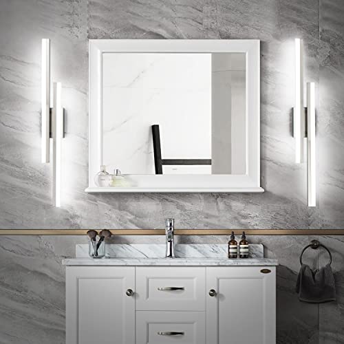 32inch LED Vanity Light Brushed Nickel Bathroom Light Fixtures Over Mirror Modern Bath Wall Lighting Bar
