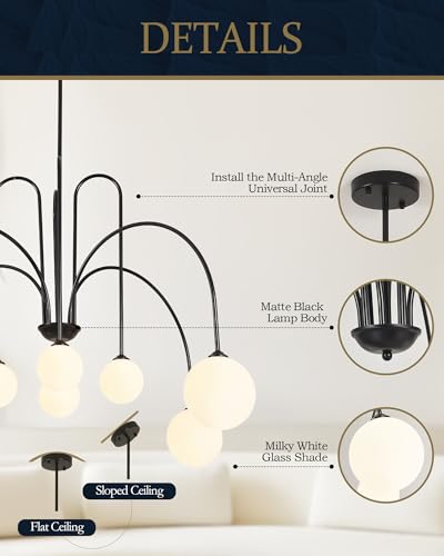 Modern Black Chandelier