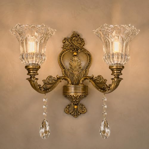 Vintage Style Crystal Sconces