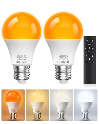 E26 LED Light Bulbs with Remote Control