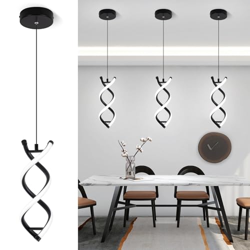 Spiral Led Pendant Light Fixture