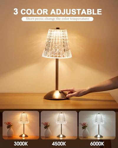 4 Pack Rechargeable Cordless Table Lamp (4 Count)