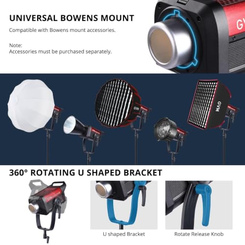 GVM SD500C RGB COB Studio Light