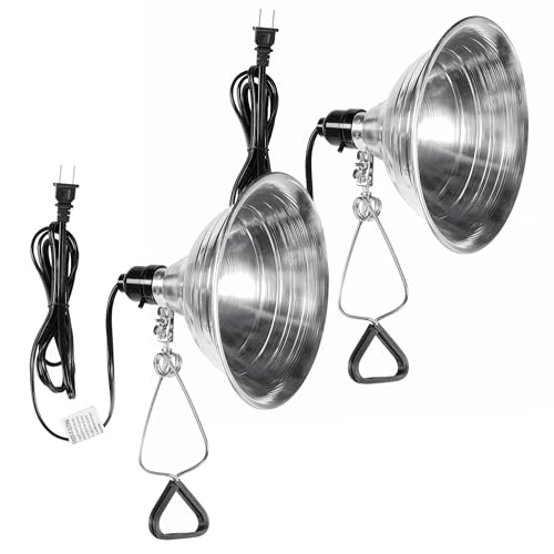 Clamp Light with 8.5 Inch Adjustable Aluminum Reflector (2 Count)