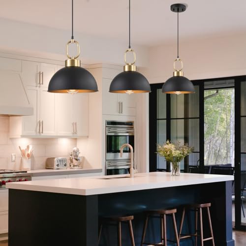 2 Pack Black Pendant Lights Kitchen Island (2 Count)