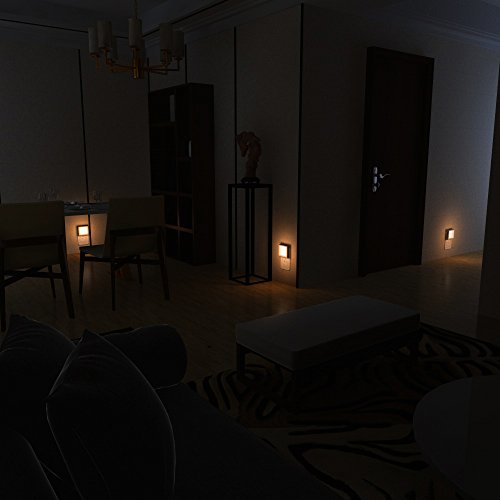 Plug in Dimmable Led Night Light with Auto Dusk to Dawn Sensor (4 Count)