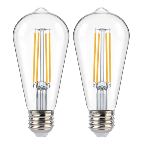 Dusk to Dawn Outdoor Sensor ST19 LED Light Bulb (2 Count)