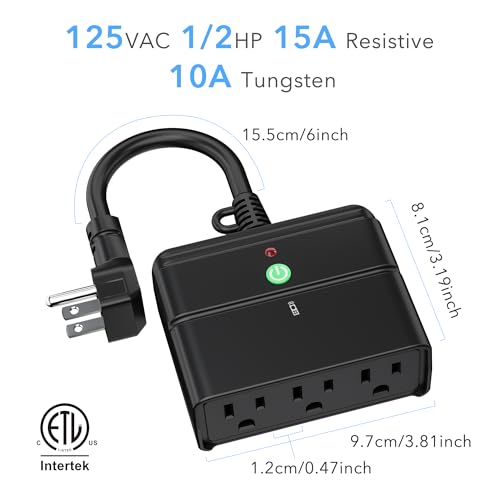 Remote Control Outlet Wireless Light Switch Outdoor Indoor 3