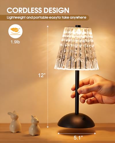 4 Pack Rechargeable Cordless Table Lamp (4 Count)