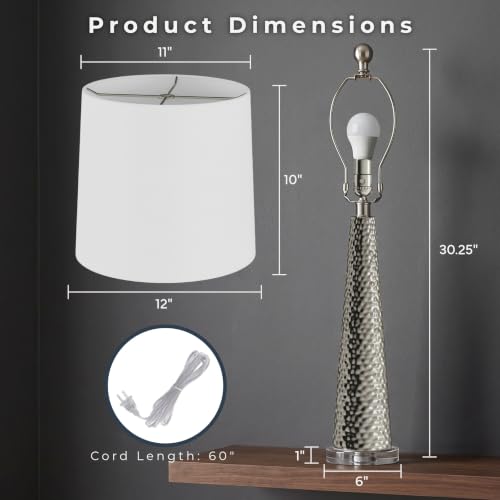 Table Lamps Silver (2 Count)