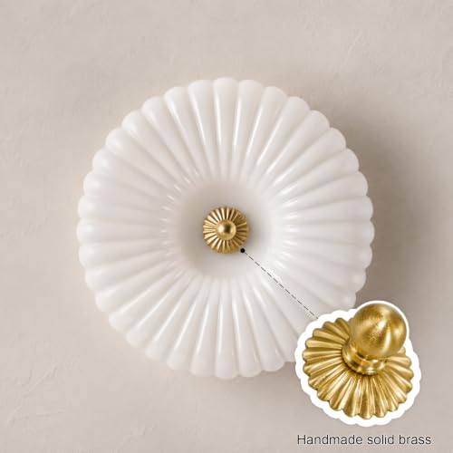 Gold Flush Mount Ceiling Light (12 In)