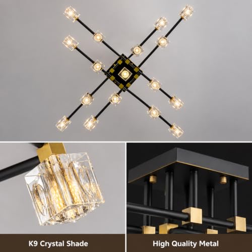 Crystal Sputnik Ceiling Light Fixture