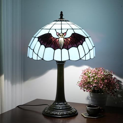 Bat Tiffany Stained Glass Lamp Halloween Bedroom Living Room Table Lamp