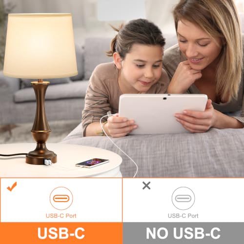 Touch Lamps for Nightstand (2 Count)