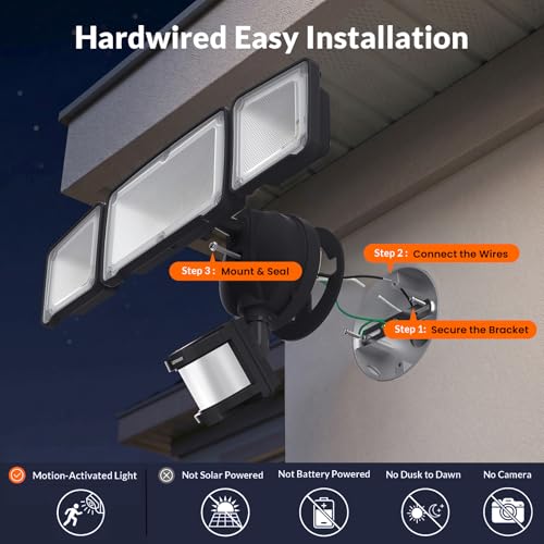 LED Security Light Motion Sensor Outdoor Lights