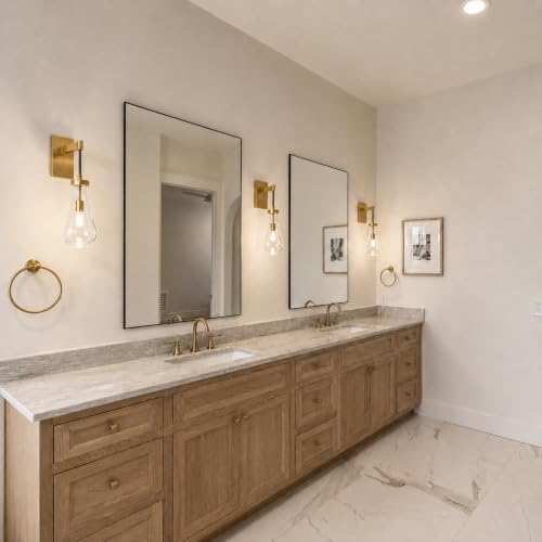 Gold Raindrop Brass Wall Sconces (2 Count)