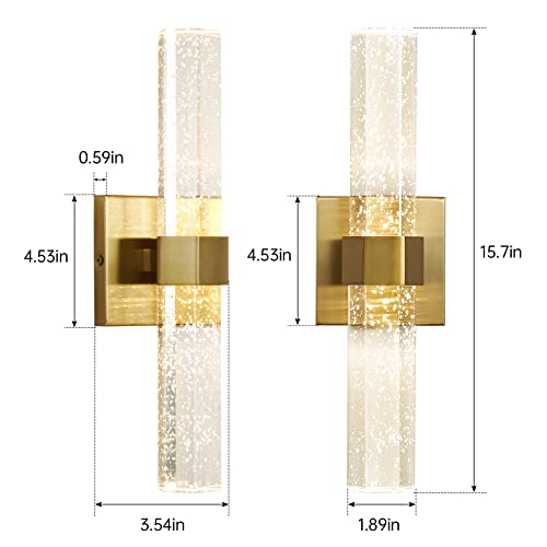 Gold Wall Sconces Set of Two (2 Count)