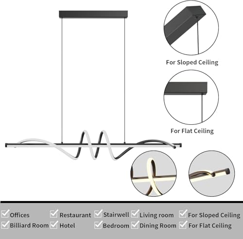 Modern LED Pendant Lights Kitchen Island