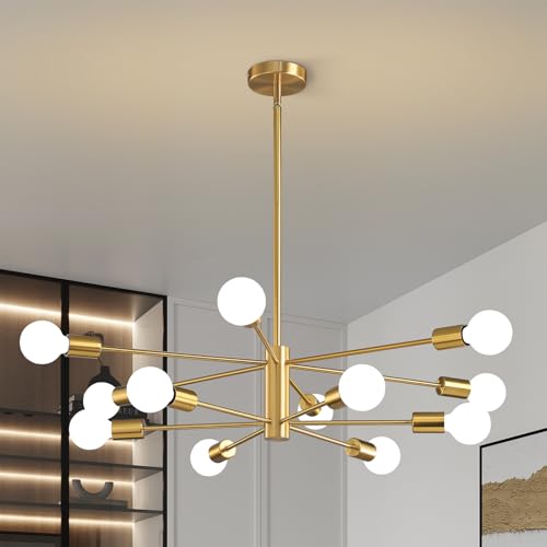 Modern Sputnik Chandelier Ceiling Light Fixture 12