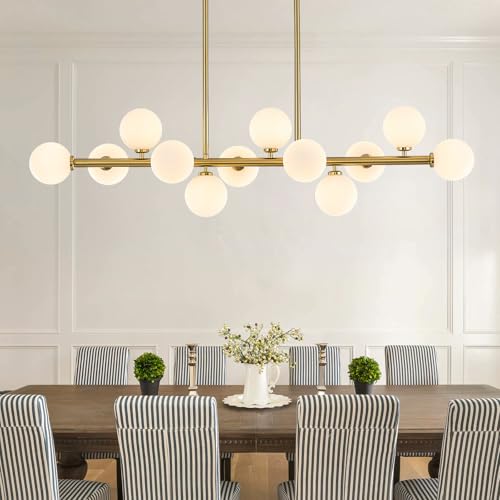 50" Large Glass Globe Sputnik Chandelier