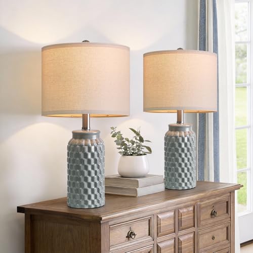 20.5" Ceramic Table Lamps Set of 2 (2 Count)