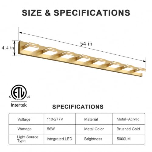 LED Modern Bathroom Vanity Light Fixtures