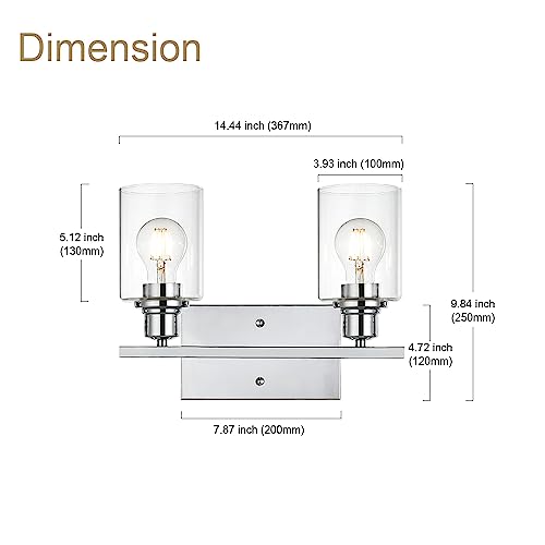 Bathroom Light Fixtures in Chrome Finish