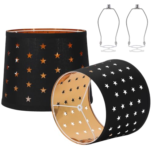 Empire Lamp Shades Set of 2 (Black&Star)