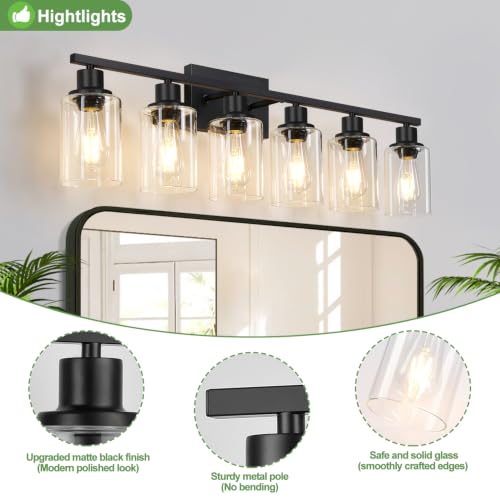 6 Light Bathroom Light Fixtures