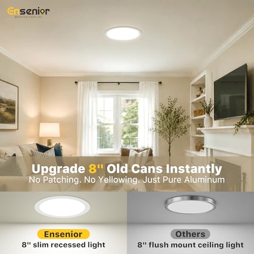 12 Pack 8 Inch LED Recessed Ceiling Light (12 Count)