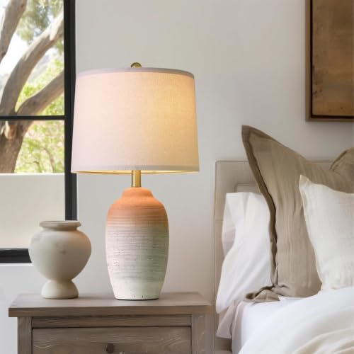 24.5" Ceramic Table Lamp with 5FT Cord