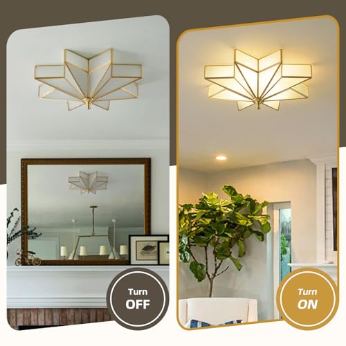 Star Brass Vintage Ceiling Light