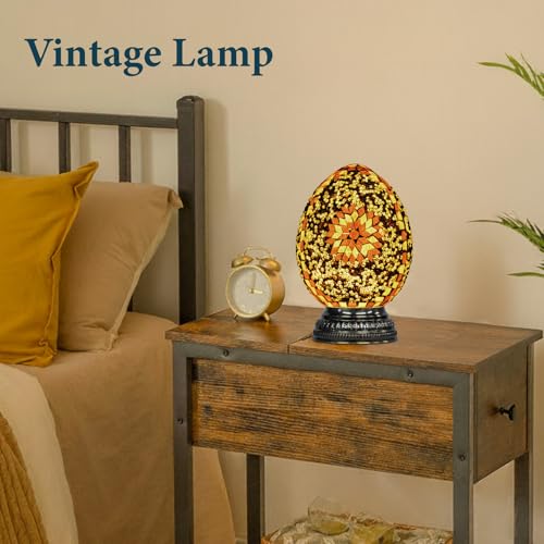 Turkish Mosaic Lamp Stained Glass Table Lamp with Tiffany Style