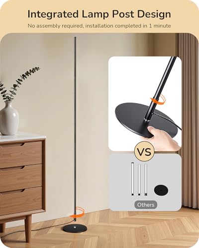 2 Pack 57.5” Floor Lamp with Remote (2 Count)