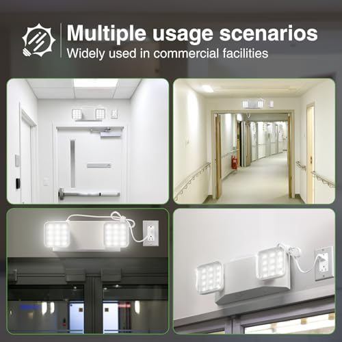 4 Pack Led Emergency Lights with Square Head (4 Count)