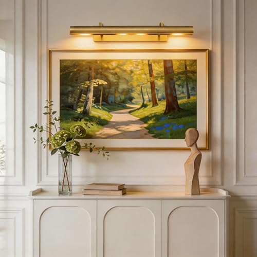 24 inch Hardwired Picture Light Brass Long Picture Light for Wall