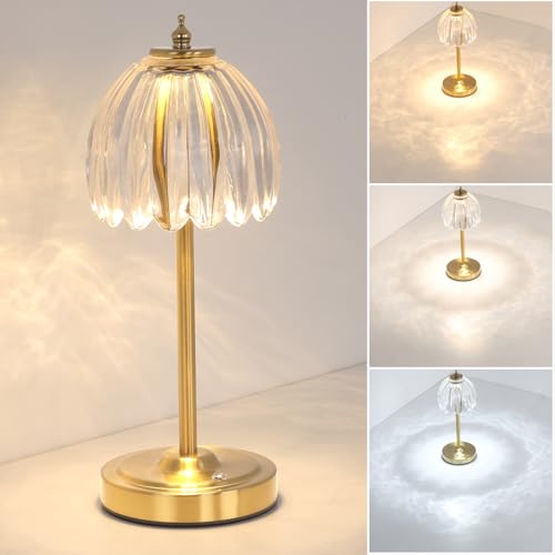 Tulip Table Lamp with 5000mAh Battery & Touch Control