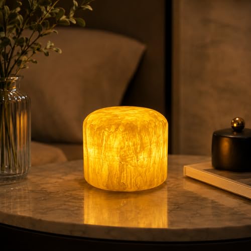 Marble Lamp Night Light Pat Lamp Touch Bedside Table Lamp for Bedroom Type