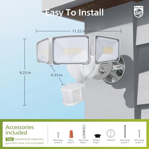 72W 7400LM LED Security Lights w