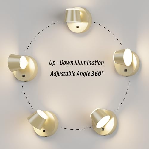 Battery Operated Wall Lights Set of Two