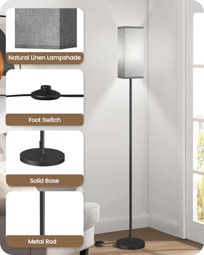 Floor Lamp Pole Lamp with Foot Switch