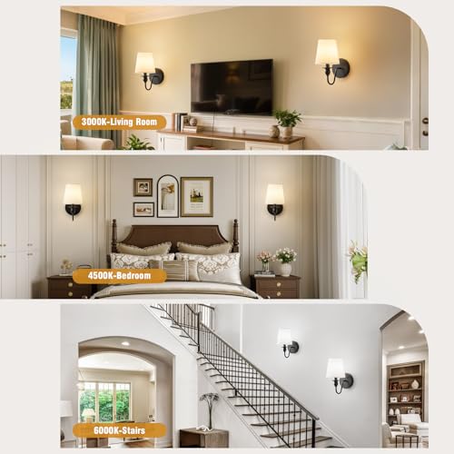 Battery Operated Wall Sconce Set of 2 (2 Count)