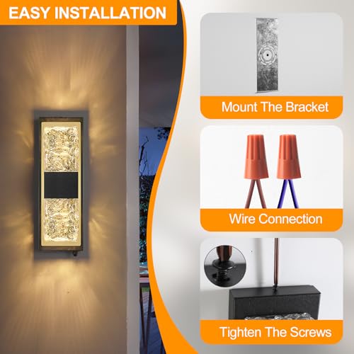 14.2" Dusk to Dawn Outdoor Wall Light