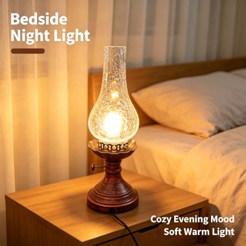 Vintage Kerosene Style Table Lamp
