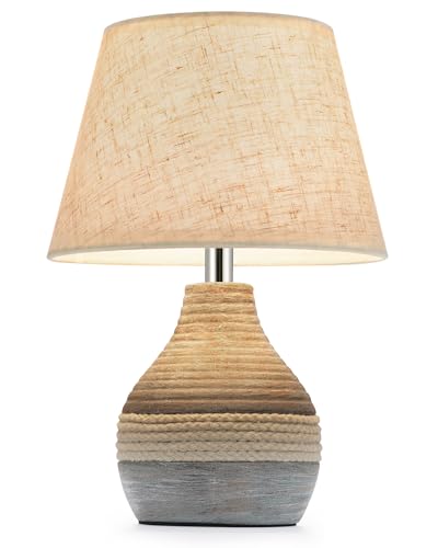 10" H Small Rechargeable Cordless Ceramic Table Lamp