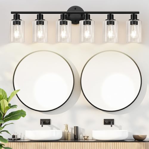 6 Light Bathroom Light Fixtures (6 Count)