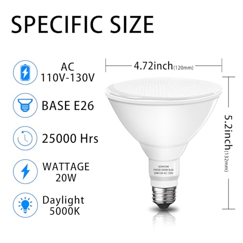 Par38 led Flood Lights Outdoor Light Bulb (2 Count)
