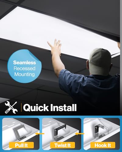 Sunco 6 Pack 2x4 LED Flat Panel Lights 3CCT Selectable (6 Count)