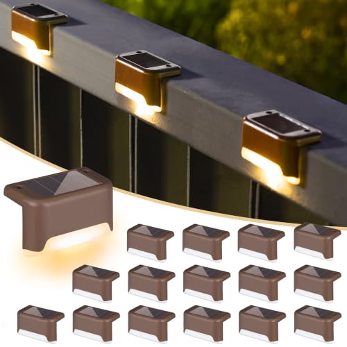Solar Deck Lights Outdoor 16 Pack (16 Count)