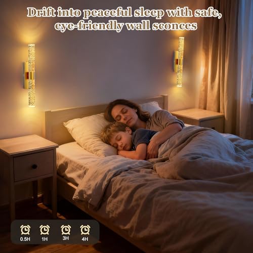 15 Inch Battery Operated Wall Sconces Set of two with 5000mAh Battery (2 Count)